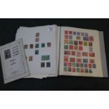 All world stamp collection in blue album plus selection of USA on pages. 100s of stamps, mostly