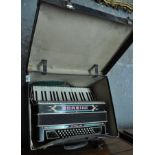 The Brosini Italia accordion in fitted case. (B.P. 21% + VAT)