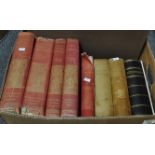 Box of mainly antiquarian books to include; 'A History of the county of Northampton' Volumes I to