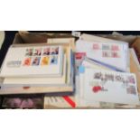 Australia large stamp collection of First day covers in tin, shoe boxes and envelopes, 1980's to