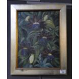 M. Mosford 1978, 'Passiflora', flower study, oil on canvas. (B.P. 21% + VAT)