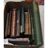 Box of various books to include; 'Railways, ships and airplanes illustrated', 'History of