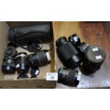 A collection of assorted camera lenses to include; Saitex, Ricoh, Hanimar etc. (B.P. 21% + VAT)