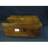 19th Century mahogany writing slope with fitted interior. (B.P. 21% + VAT)