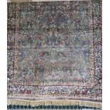 Duck egg blue ground full pile Kashmir Tree of Life design rug. (B.P. 21% + VAT)