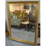 Large modern gilt framed bevel plate mirror, 98 x 131cm approx. (B.P. 21% + VAT)