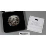 Jubilee Mint 'The Year of the Three Kings' 80th Anniversary solid silver proof £5 coin, in