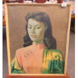 After Tretchikoff, 'Miss Wong', coloured print, 52 x 50cm approx. (B.P. 21% + VAT)