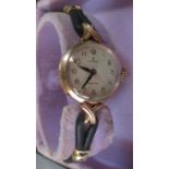 Lady's Rolex wristwatch on leather strap.(B.P. 21% + VAT)