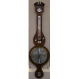 Reproduction mahogany wheel barometer by Comitti of Holborn. (B.P. 21% + VAT)