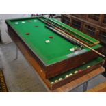 Modern bar billiards table with cues, chalk and accessories. (B.P. 21% + VAT)
