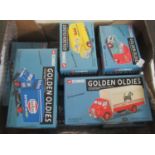 Eight Corgi Golden Oldies boxed diecast model vehicles to include; Bedford S-spratt's Morris J-Oxo
