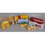 A collection of seven reproduction Dinky diecast model vehicles, all in original boxes to include;