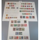 Cyprus used selection of stamps on three printed pages. 70 + stamps. Queen Victoria to King George