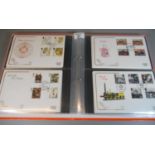 Great Britain collection of Cotswold First Day covers in orange binder. 1980 to 2000 period all with