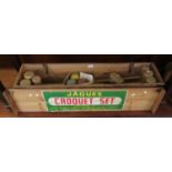 Jaques croquet set manufactured by John Jaques & Son Ltd, Thornton Heath, Surrey, in fitted box. (