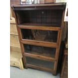 Early 20th Century mahogany four section bookcase by Kenrick & Jefferson Ltd. (B.P. 21% + VAT)