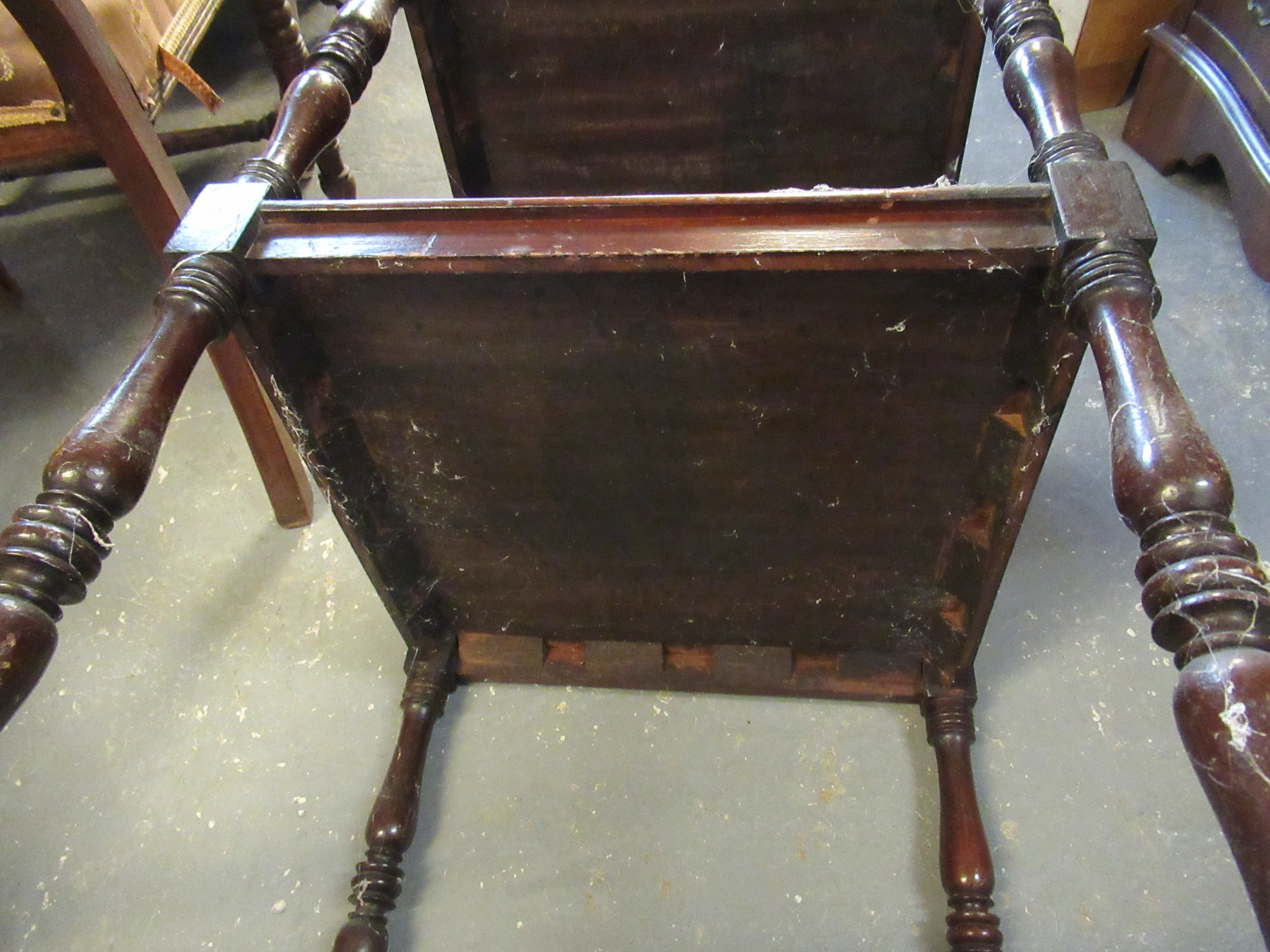 19th Century mahogany three tier whatnot of square form. (B.P. 21% + VAT) - Image 4 of 5