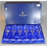 Gleneagles crystal set of six wine glasses in original box. (B.P. 21% + VAT)