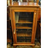 Edwardian style mahogany, single door display cabinet. (B.P. 21% + VAT)