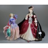 Coalport English fine bone china figurine 'The Wicked Lady', together with a Royal Doulton bone