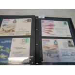 RAF Covers collection in royal Air force museum album 1969 to 1979 period all signed. (B.P. 21% +