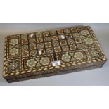 Modern Middle Eastern design inlaid backgammon game. (B.P. 21% + VAT)