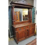 Early 20th Century mahogany mirror back sideboard. (B.P. 21% + VAT)