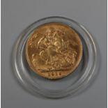 Gold full sovereign dated 1910. (B.P. 21% + VAT)