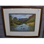 W. G. Nicholas 'Avon Glaslyn, Gwynedd'. Acrylic. (B.P. 21% + VAT)