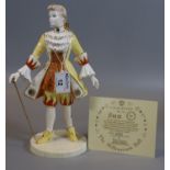 Coalport figurine 'Sun' limited edition 280/2500, 'The Millennium Ball' modelled by Jack Glynn, in