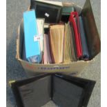 Box of seventeen empty postcard/photo albums. (B.P. 21% + VAT)