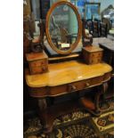 Victorian mahogany Duchess type mirror back dressing table. (B.P. 21% + VAT)