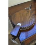 Oak fireside bellows with leather decoration and metal stud work. (B.P. 21% + VAT)