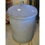 Metal lidded two handled dustbin. (B.P. 21% + VAT)