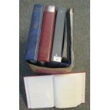 Box of seven large empty postcards albums. (B.P. 21% + VAT)