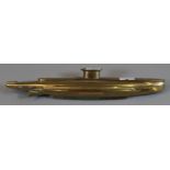 Naive model heavy brass study of a submarine. (B.P. 21% + VAT)