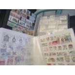 Five large stockbooks of stamps Czechoslovakia, Denmark, Germany, Spain, Switzerland and USA. Many