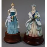 Two Royal Doulton bone china portrait limited edition figurines, 'Lady Diana Spencer' no. 644 on