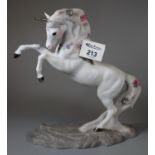 Princeton Gallery fine porcelain 'Love's Majesty' unicorn figurine. (B.P. 21% + VAT)