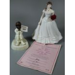 Royal Worcester The Official Anniversary Figurine of the Year 2000. Sculpted by John Bromley,