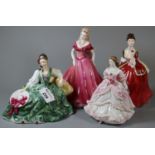 Two Royal Doulton bone china figurines to include 'Elyse' HN2474 and 'Flower of Love' HN3970,