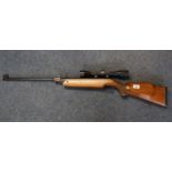 Feinwerk German .22 break action air rifle with Kassnar wide angle telescopic sight. Over 18's only.