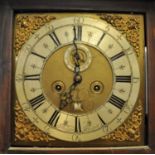 18th Century walnut cased 8 day longcase clock marked John Culliford, Bristol, having flat hood with