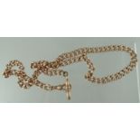9ct gold watch chain. Length 45cm (18 inches) 30.5 grams. (B.P. 21% + VAT)