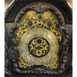 Edwardian Rococo style three train longcase clock of significant proportions, the case overall