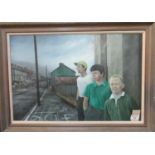 PROFESSOR DAVID L CARPANINI, RBA, RWA, RE, NEAC (Welsh born 1946), 'The Searchers', signed,