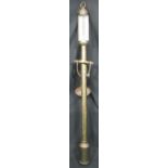 Brass ships type gimballed stick barometer marked J.J.B.L.M London, overall 92cm long approx. (B.