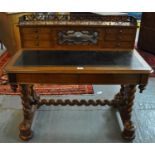 Good quality oak Victorian writing desk