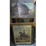 Box of assorted furnishing pictures, oil painting, prints etc. (B.P. 21% + VAT)